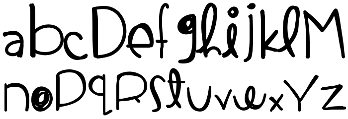 PaperHearts Font LOWERCASE
