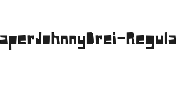 PaperJohnnyDrei-Regular Logo