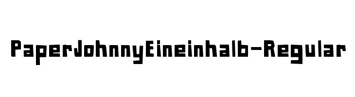 PaperJohnnyEineinhalb-Regular  フリーフォントのダウンロード