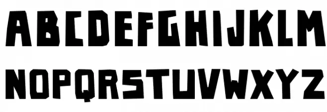 PaperJohnnyEineinhalb-Regular 字体 大写