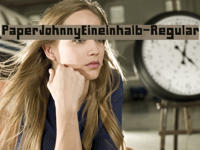 PaperJohnnyEineinhalb-Regular Font examples