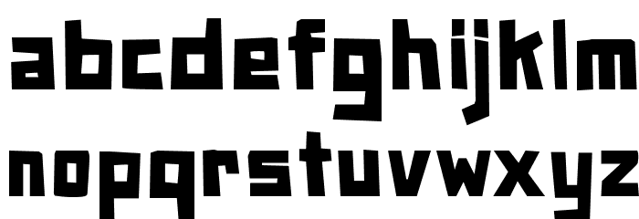 PaperJohnnyEineinhalb-Regular Font LOWERCASE