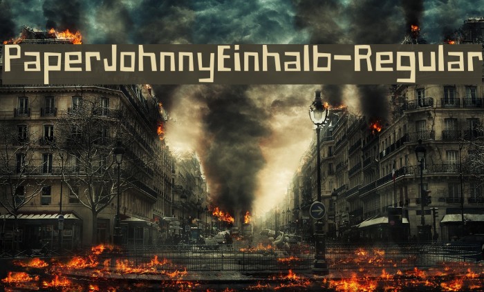 PaperJohnnyEinhalb-Regular Font examples