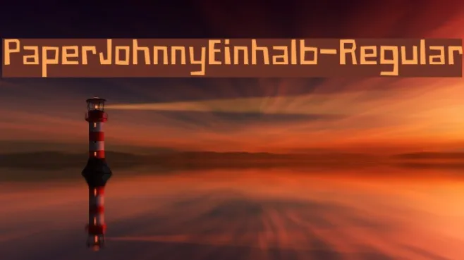 PaperJohnnyEinhalb-Regular Example 3