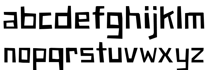 PaperJohnnyEinhalb-Regular Font LOWERCASE