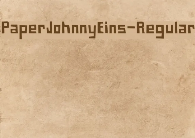 PaperJohnnyEins-Regular Example 2