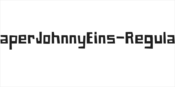 PaperJohnnyEins-Regular Logo