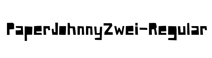 PaperJohnnyZwei-Regular  font caratteri gratis