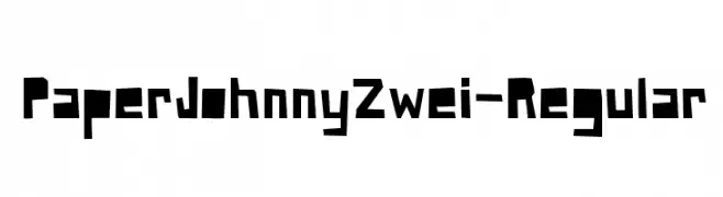 PaperJohnnyZwei-Regular  フリーフォントのダウンロード