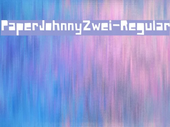 PaperJohnnyZwei-Regular Example 2