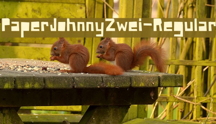 PaperJohnnyZwei-Regular Font examples