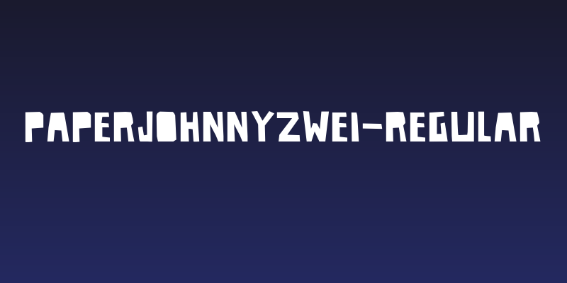 PaperJohnnyZwei-Regular Social Header