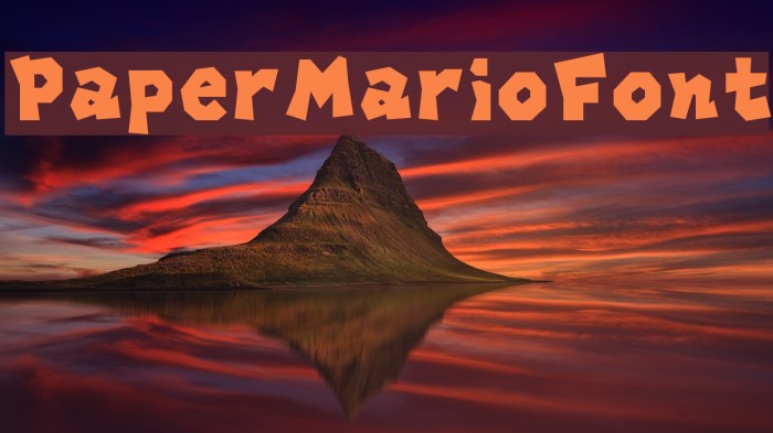 PaperMarioFont Font examples