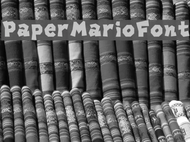 PaperMarioFont Font examples