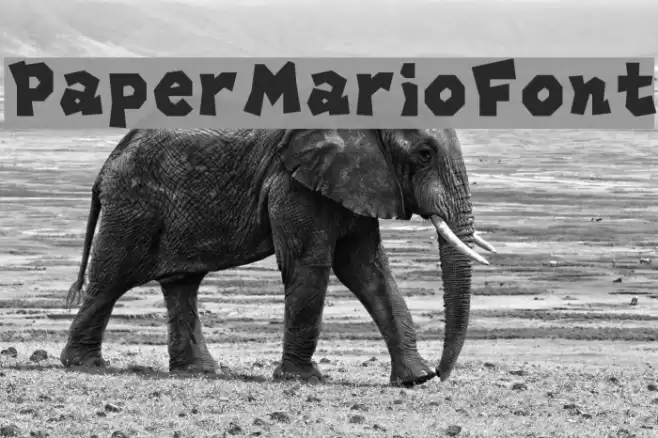 PaperMarioFont Font examples