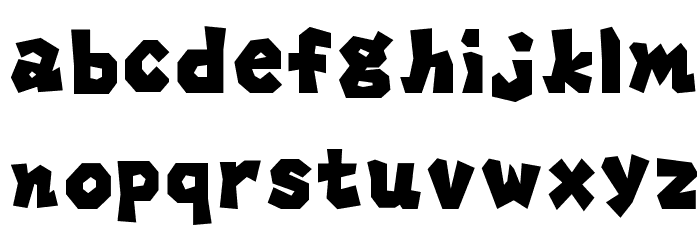 PaperMarioFont Font Litere mici