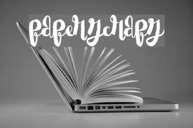 PaperScraps Font examples