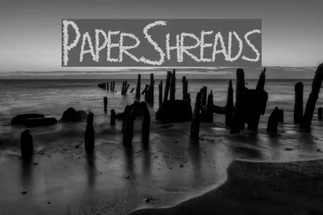 PaperShreads Font examples