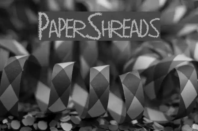 PaperShreads Font examples