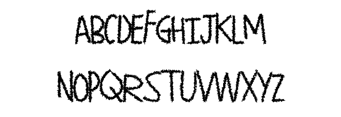 PaperShreads Font LOWERCASE