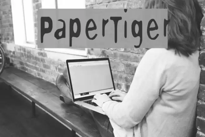 PaperTiger Font examples