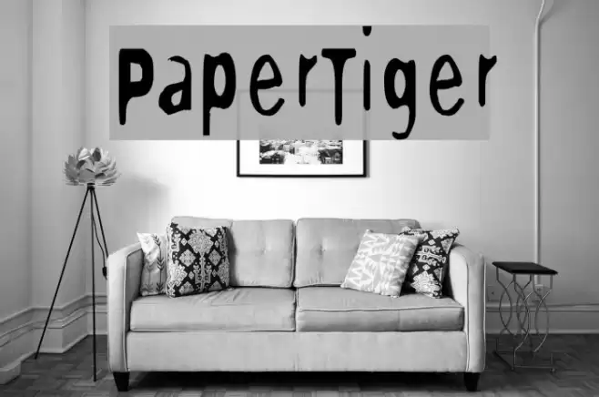 PaperTiger Font examples