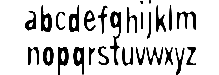 PaperTiger Font LOWERCASE