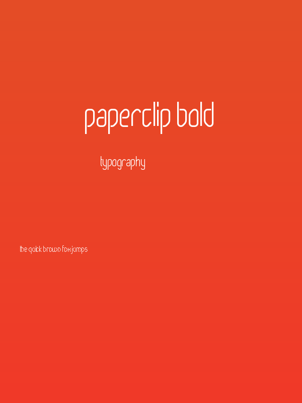 Paperclip Bold Poster
