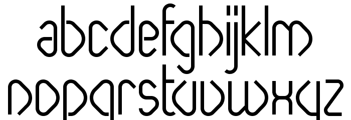 Paperclip Bold Font LOWERCASE