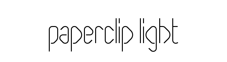 Paperclip Light  Fuentes Gratis Descargar