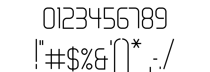 Paperclip Light Font OTHER CHARS