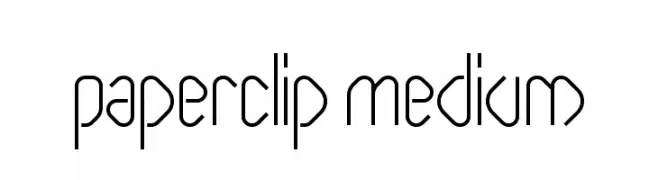 Paperclip Medium  Free Fonts Download