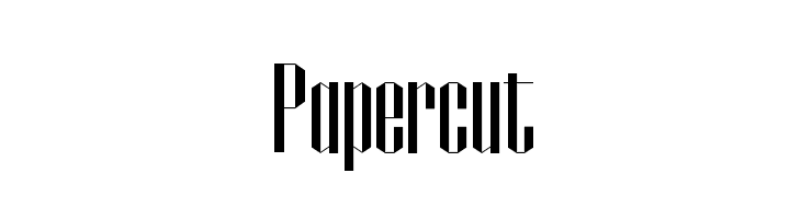 Papercut  les polices de caractères gratuit tlcharger