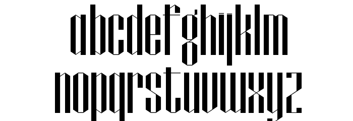 Papercut Font LOWERCASE