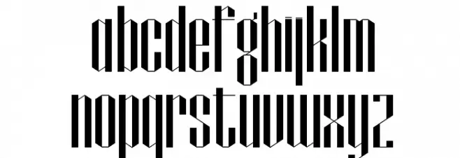 Papercut 字体 小写