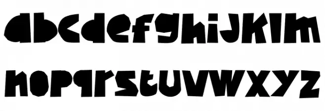 Papercute फ़ॉन्ट लोअरकेस