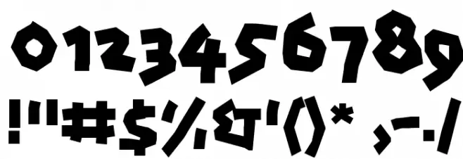 Papercuts Font OTHER CHARS