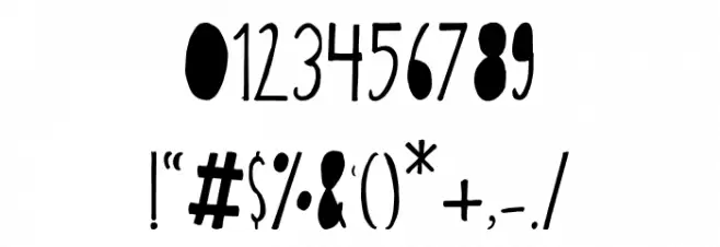 Papercutting Font OTHER CHARS