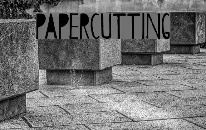 Papercutting Font examples