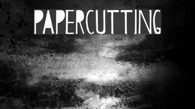 Papercutting Font examples
