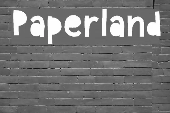 Paperland Font examples