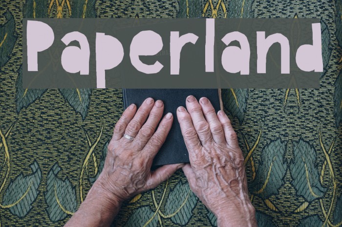 Paperland फ़ॉन्ट examples