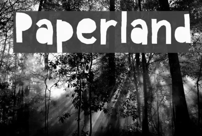 Paperland Font examples