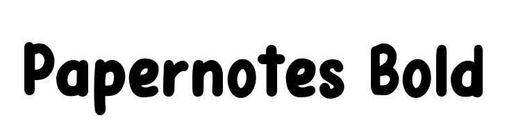 Papernotes Bold  Frei Schriftart Herunterladen