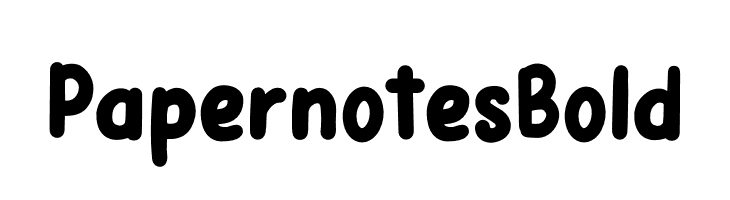 Papernotes Bold  フリーフォントのダウンロード