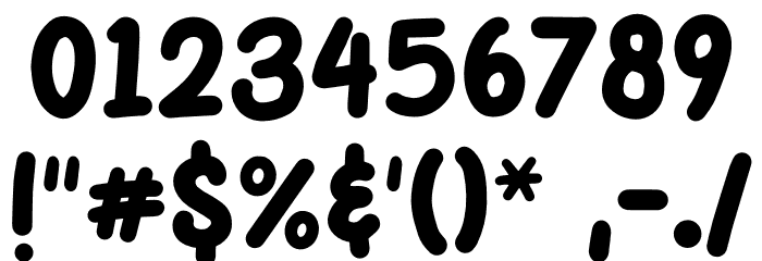 Papernotes Bold Font OTHER CHARS