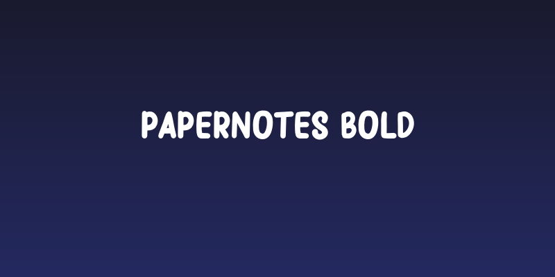 Papernotes Bold Social Header