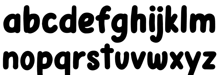 Papernotes Bold Font LOWERCASE