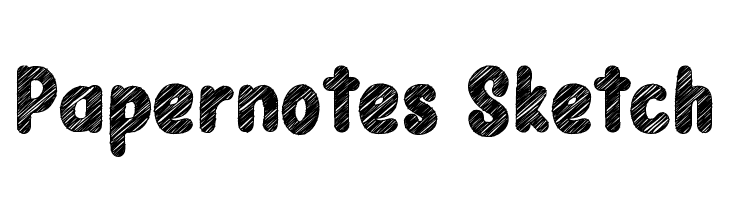 Papernotes Sketch  नि: शुल्क फ़ॉन्ट्स डाउनलोड