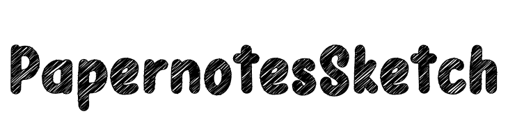 Papernotes Sketch  les polices de caractères gratuit tlcharger